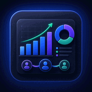 Gravitask feature icon showing reporting, team scaling, and cross-platform project visibility